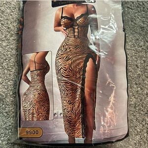 Zebra Print Bodycon Dress